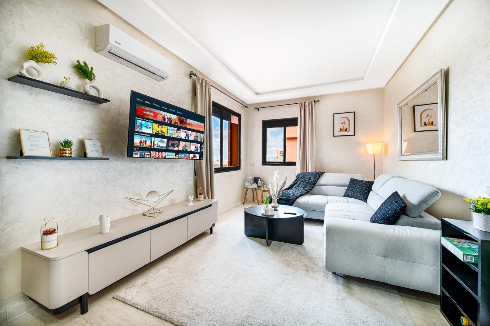 Appartement Elegant Avec Parking - Gueliz Hivernage