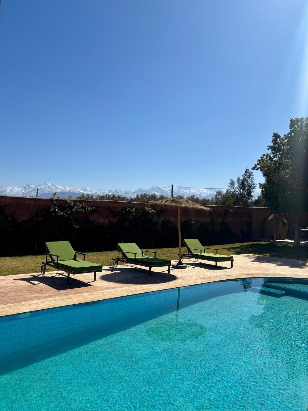 New Dar Ait Zahra Marrakech-cook Included-view Atlas Villa Marrakesh