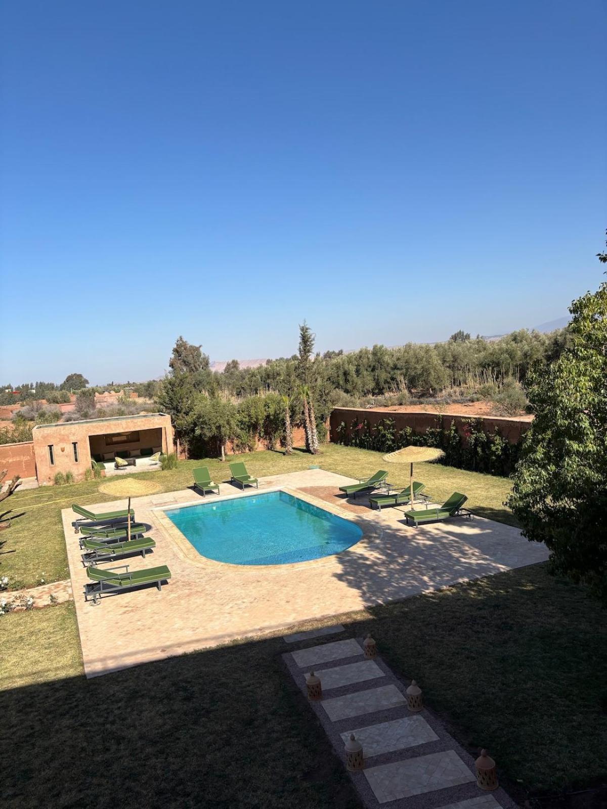 Villa New Dar Ait Zahra Marrakech-cook Included-view Atlas