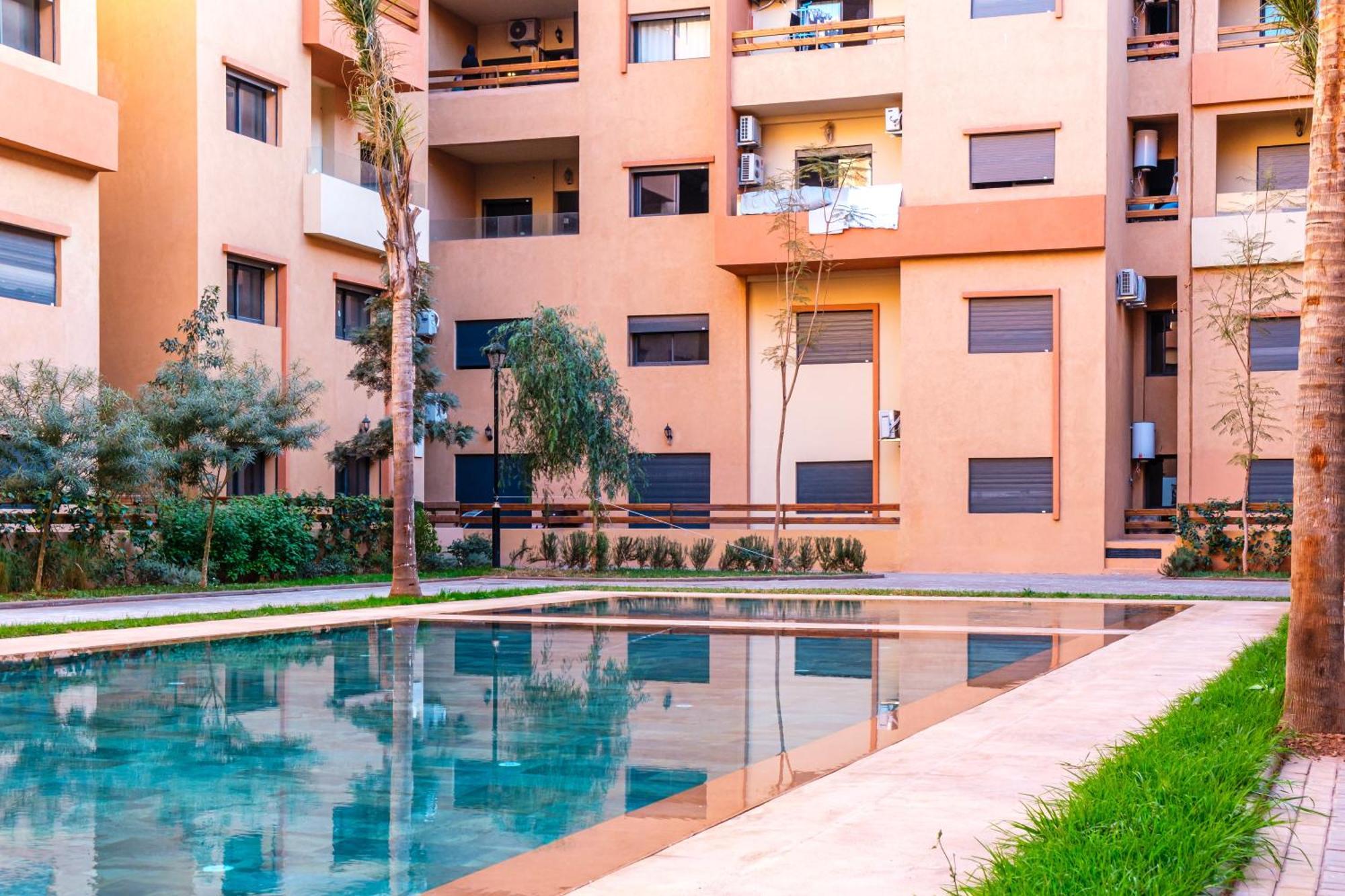New In Gueliz, Pool, Balcony & Parking Appartement Marrakesh