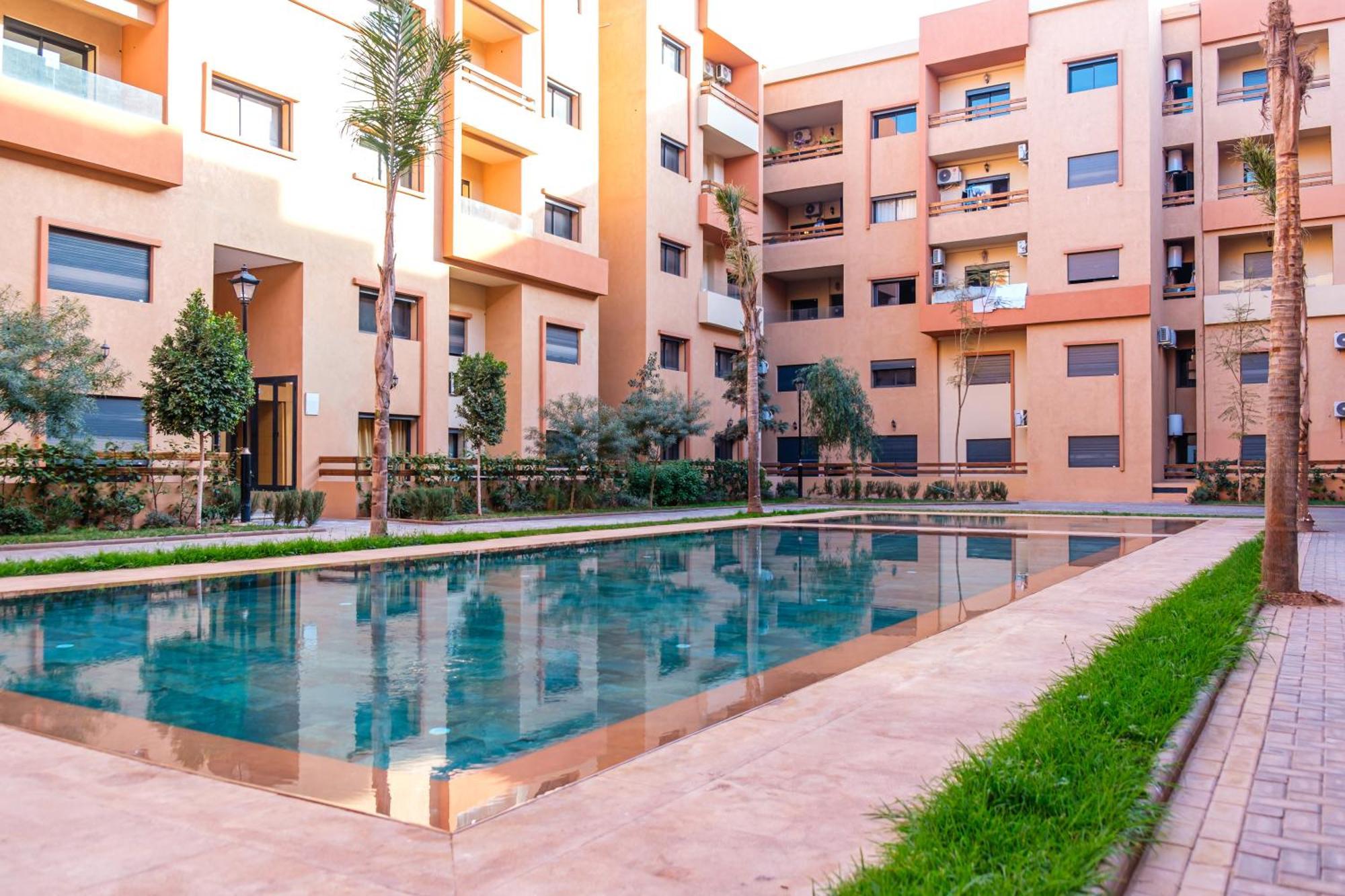 Appartement New In Gueliz, Pool, Balcony & Parking