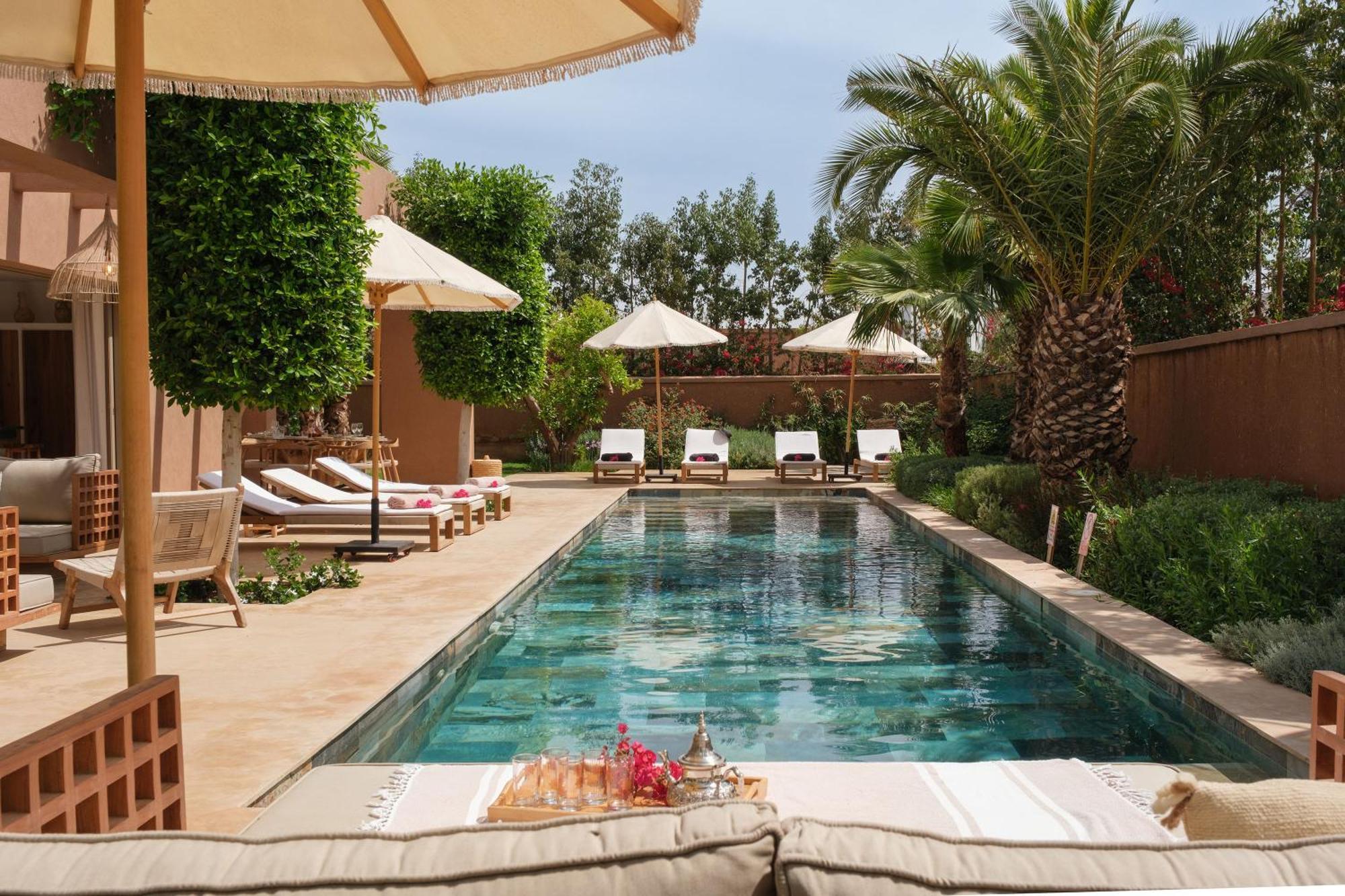 Ty Habibi - Super 5 Bedroom With Private Heated Pool By The Golf Amelkis Villa Marrakesh