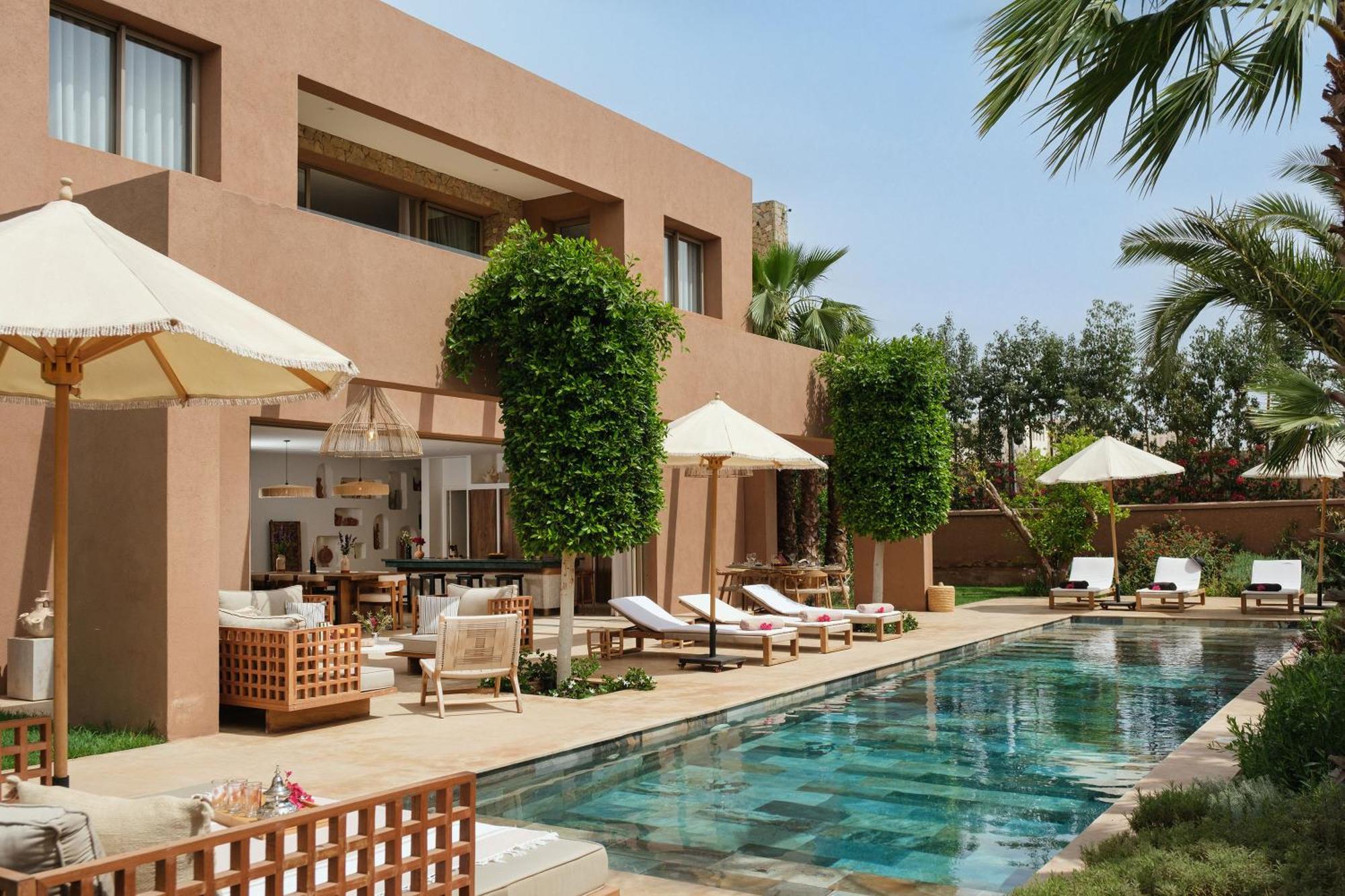 Ty Habibi - Super 5 Bedroom With Private Heated Pool By The Golf Amelkis Villa Marrakesh