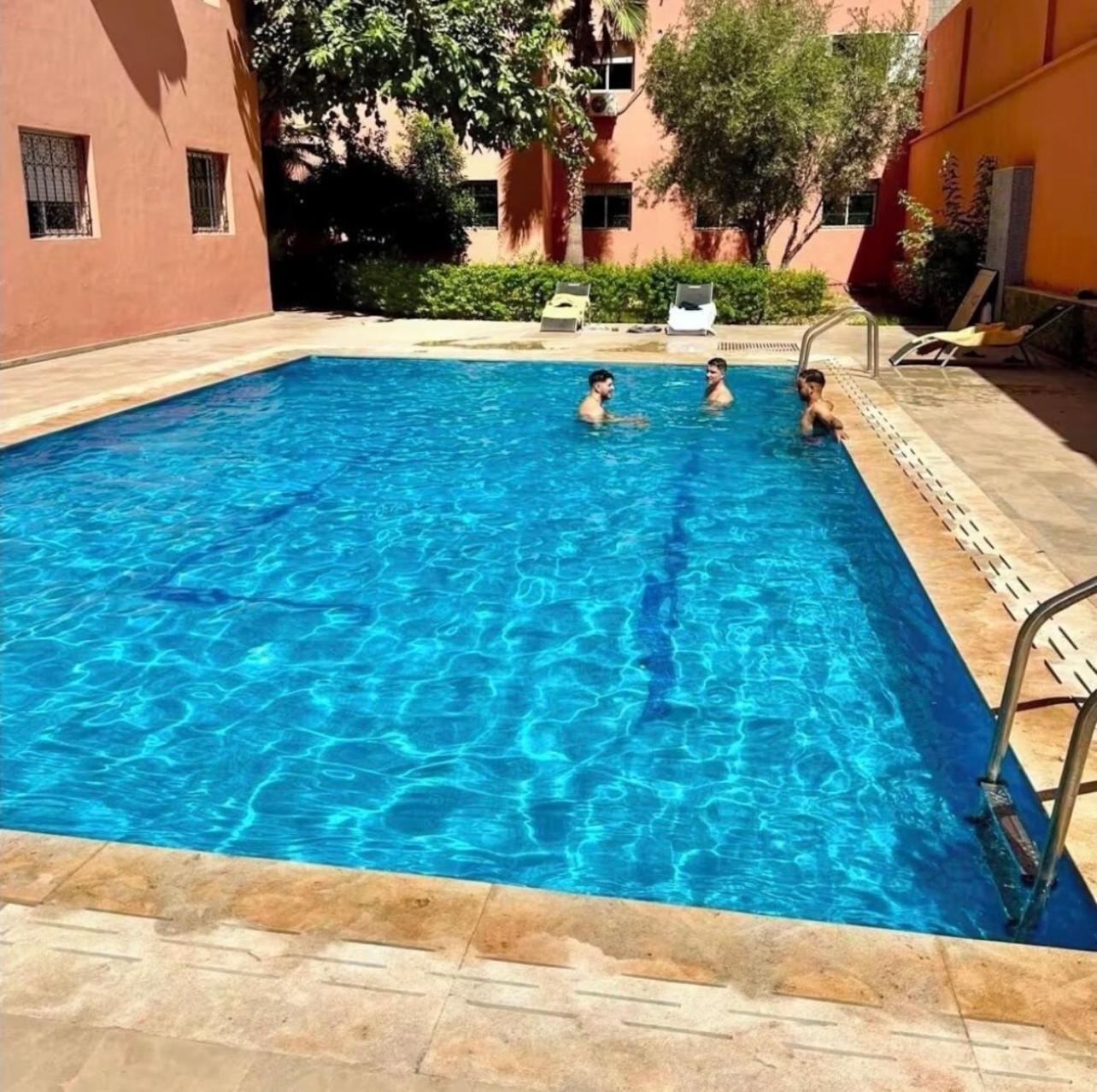 Appartement F3 Exceptionnel A Gueliz - A 5 Min De La Gare - Piscine, Wi-fi Et Parking Au Coeur De Marrakech Marrakesh