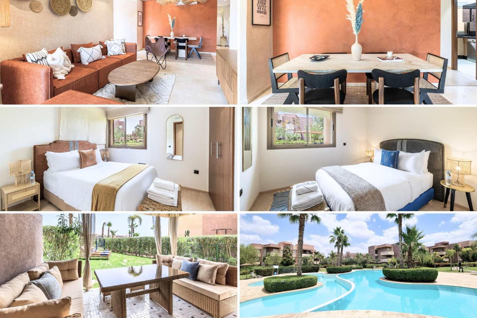 Charme Marrakchi - Piscine, Jardin & Espace Sport Appartement Marrakesh