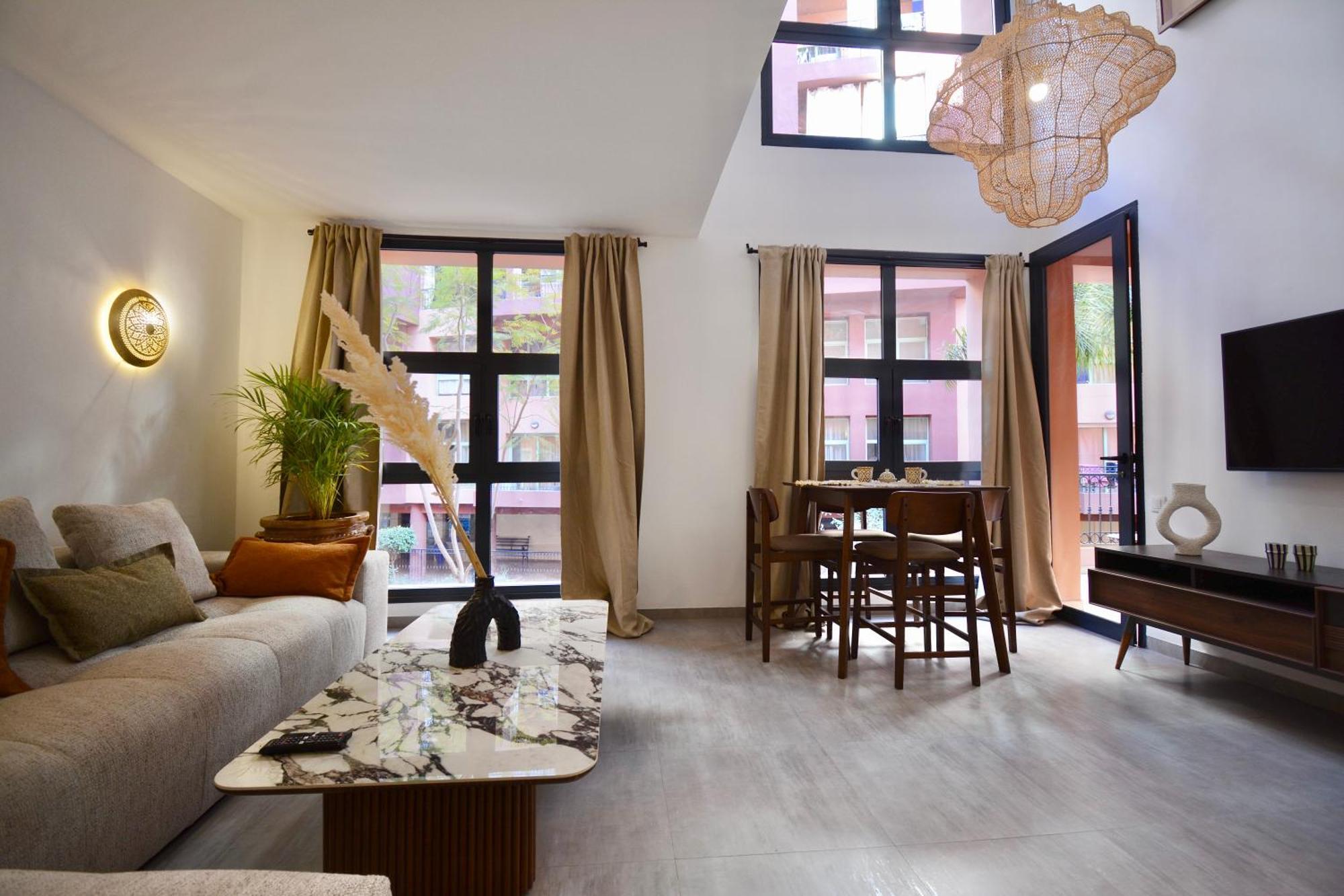 M17-le Duplex-balcon-piscine-majorelle Apartamento