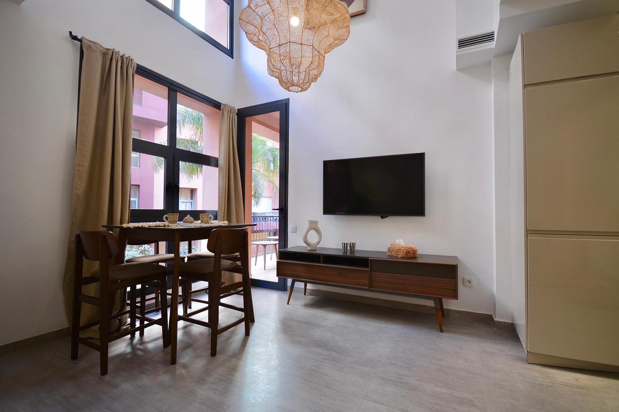 M17-le Duplex-balcon-piscine-majorelle Marrakesh