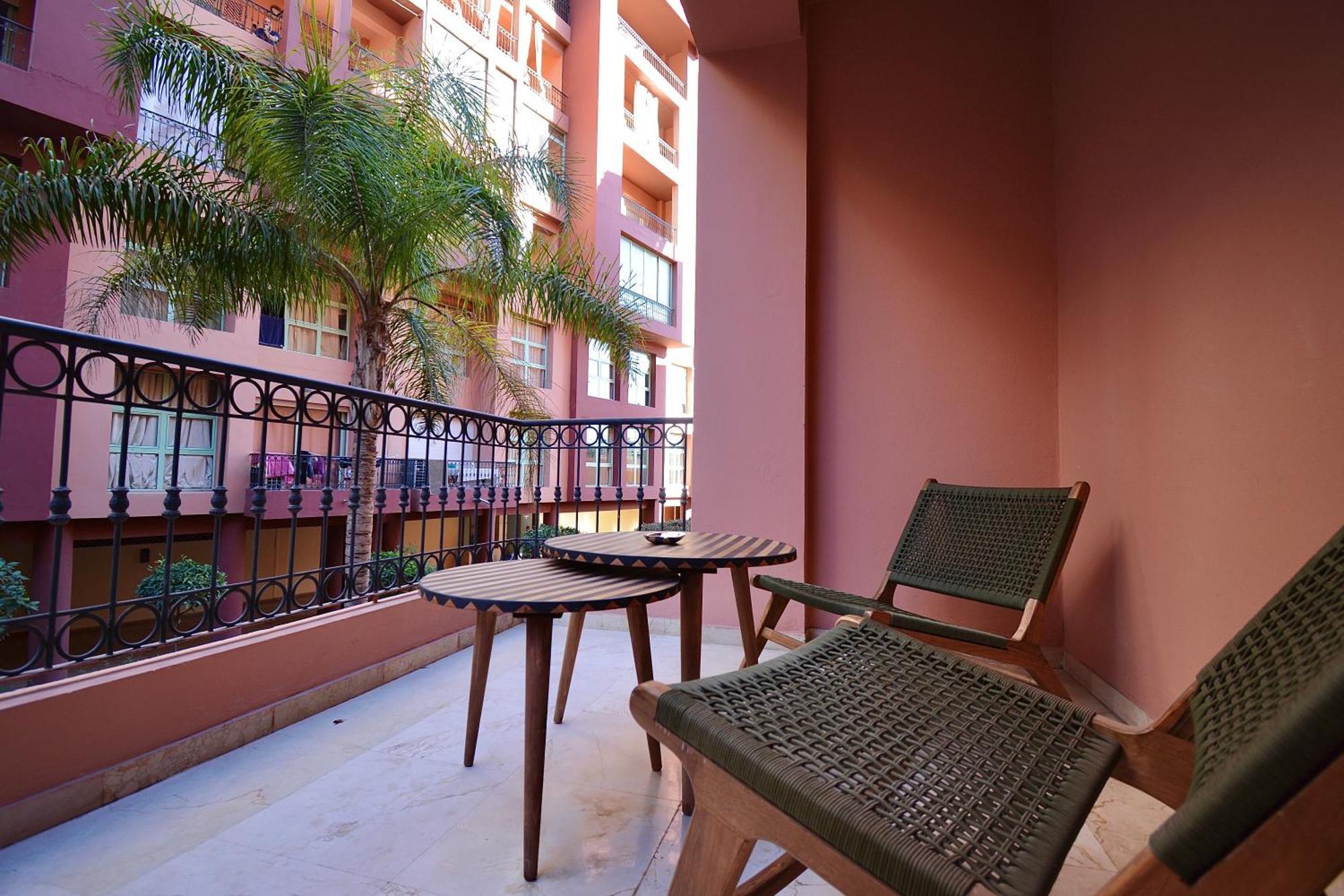 Apartamento M17-le Duplex-balcon-piscine-majorelle