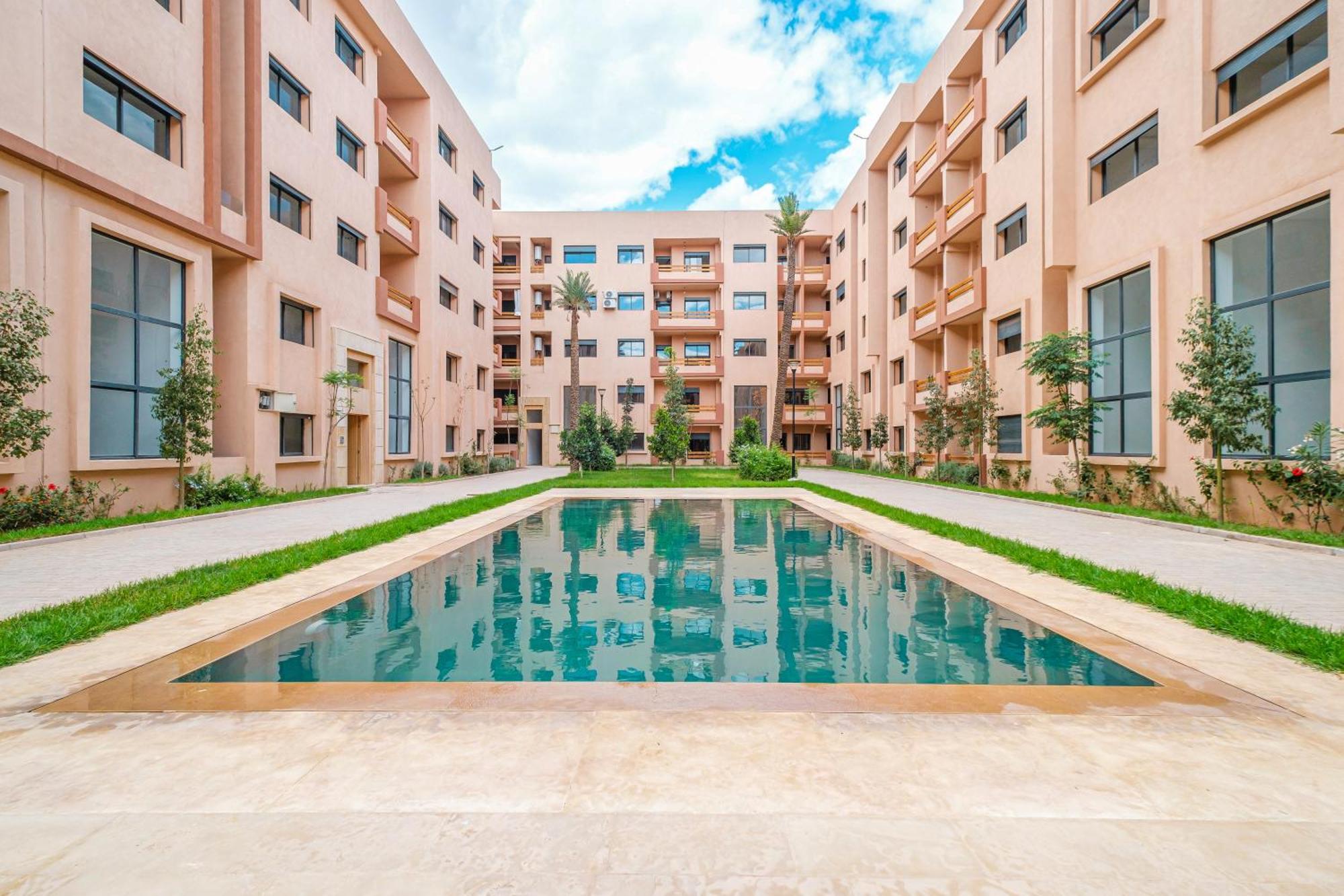 Apartment 3 Min De Gueliz - Appart Avec Balcon , Vue Piscine *