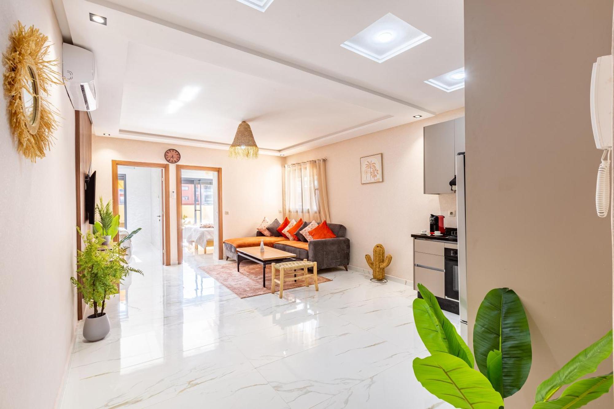 Appartement Luxe Et Calme De Gueliz Avec Grande Terrasse *