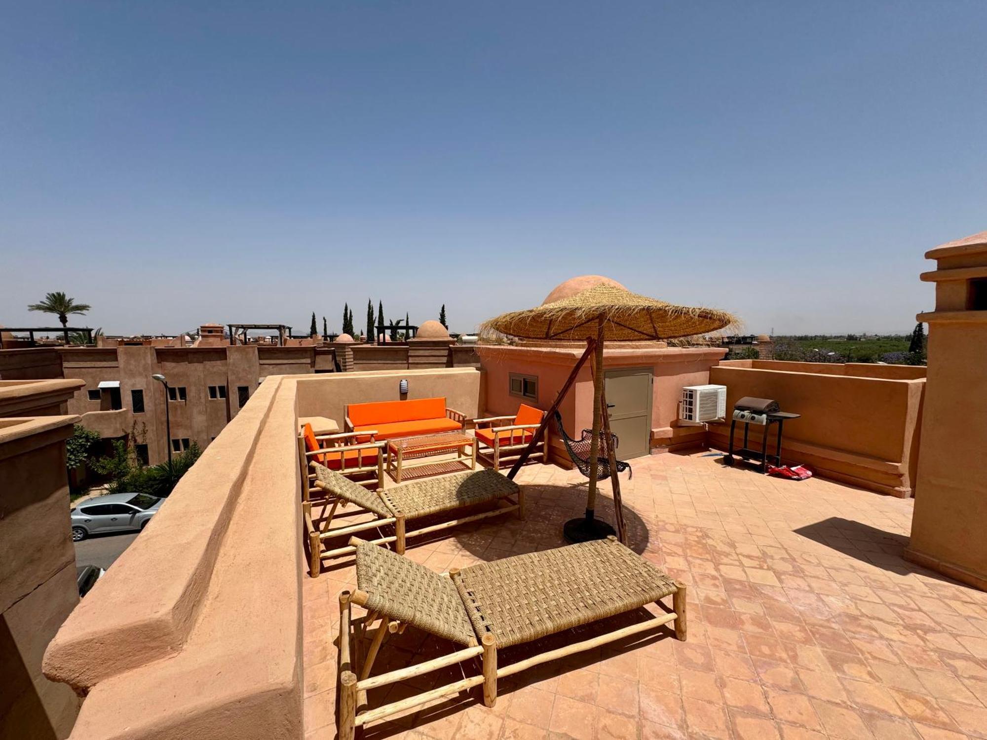 Duplex Luxe Avec Rooftop, 3 Piscines, 2 Chambres, Atlas Golf Marrakech *
