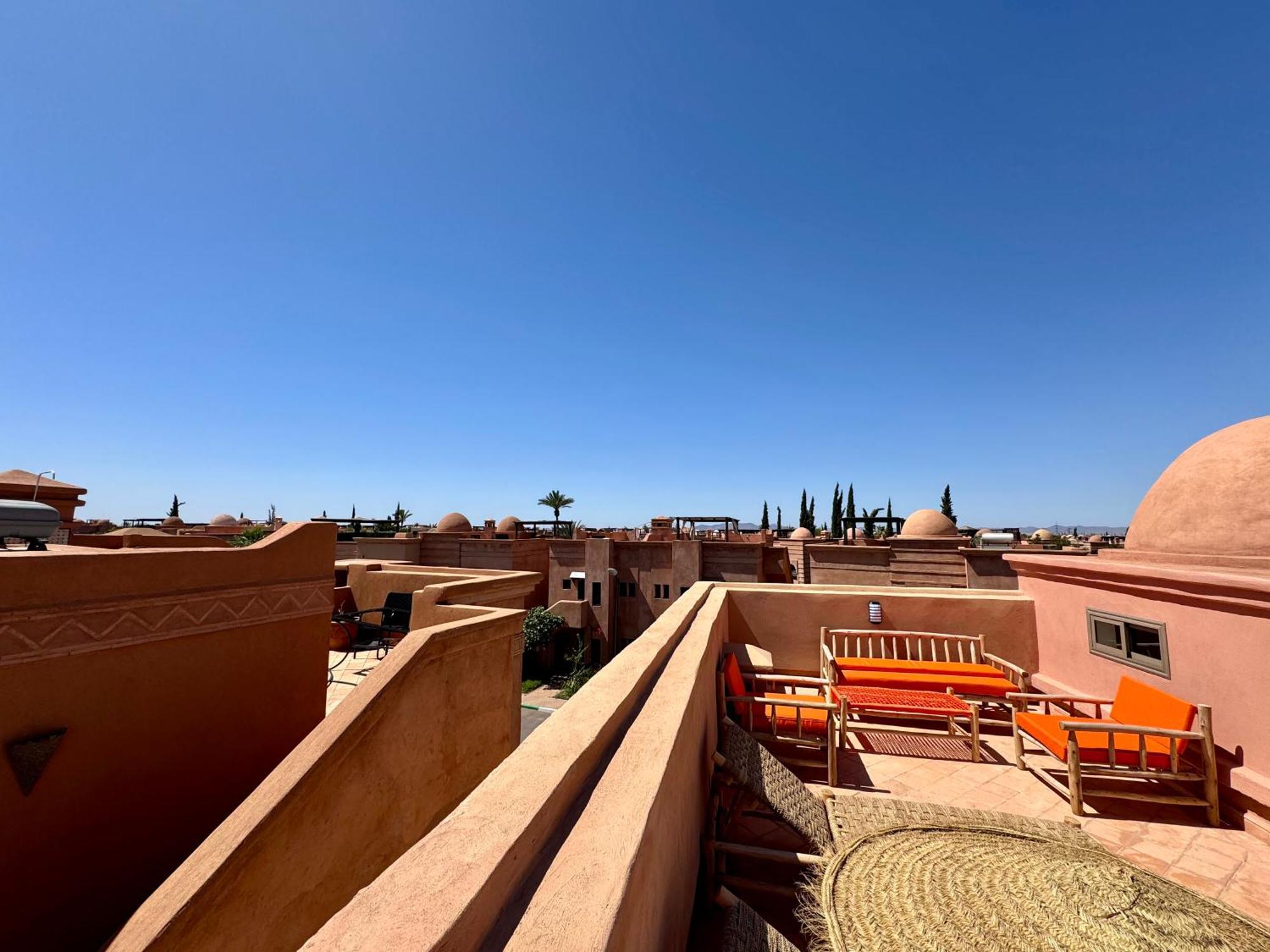 Duplex Luxe Avec Rooftop, 3 Piscines, 2 Chambres, Atlas Golf Marrakech Appartement
