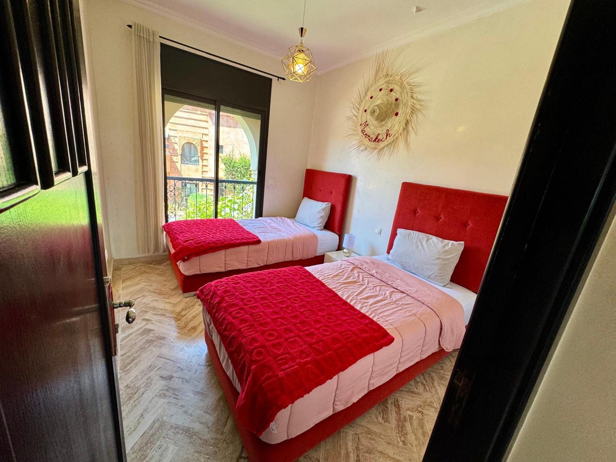 Appartement Duplex Luxe Avec Rooftop, 3 Piscines, 2 Chambres, Atlas Golf Marrakech