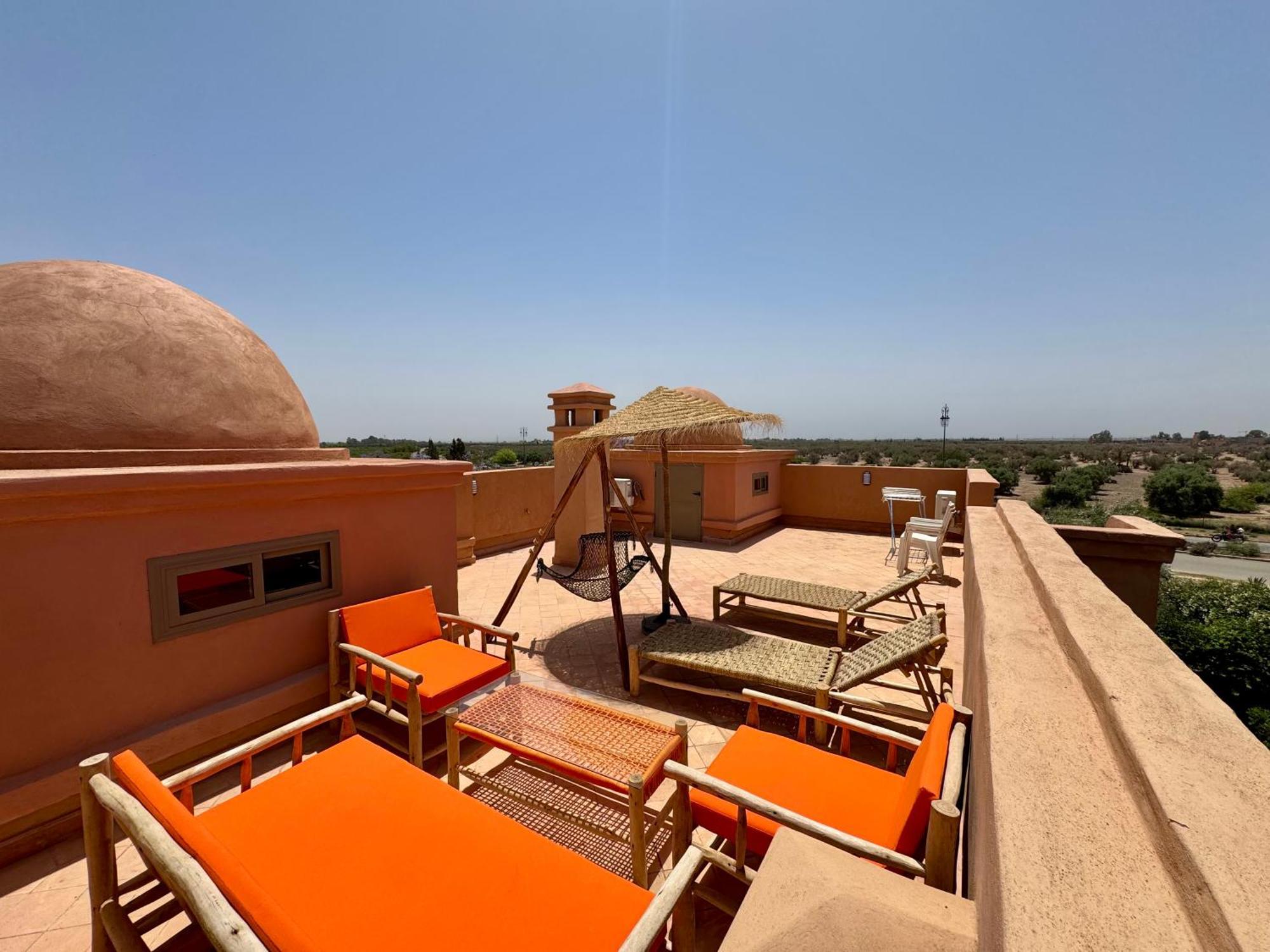 Appartement Duplex Luxe Avec Rooftop, 3 Piscines, 2 Chambres, Atlas Golf Marrakech