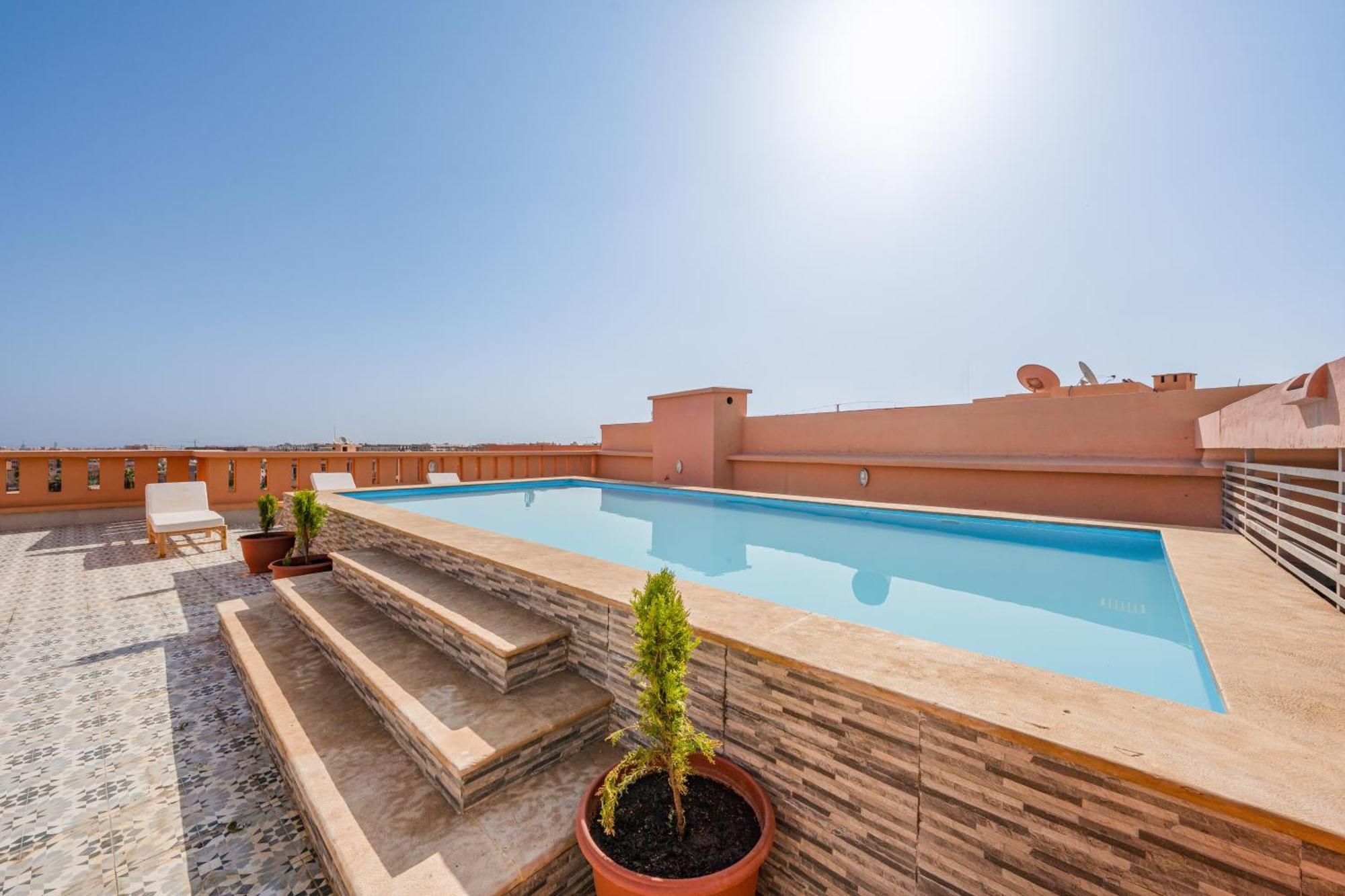 Piscine Chauffee - Sauna - Hammam - Coeur De Gueliz Apartment *